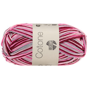 Lana Grossa COTONE  Print/Spray/Mouliné | 327-розовый/ярко-розовый/бордовый/светло-серый