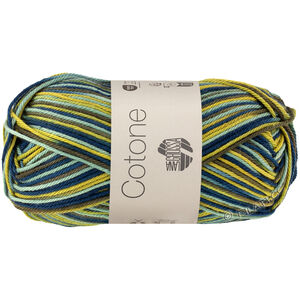Lana Grossa COTONE  Print/Spray/Mouliné | 360-резедово-зелёный/тёмно сине-зеленый/светло-оливковый/тёмно-оливковый
