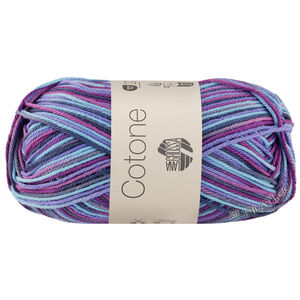 Lana Grossa COTONE  Print/Spray/Mouliné | 362-фиолетовый/пурпурный/тёмно сине-зеленый/бирюзовый