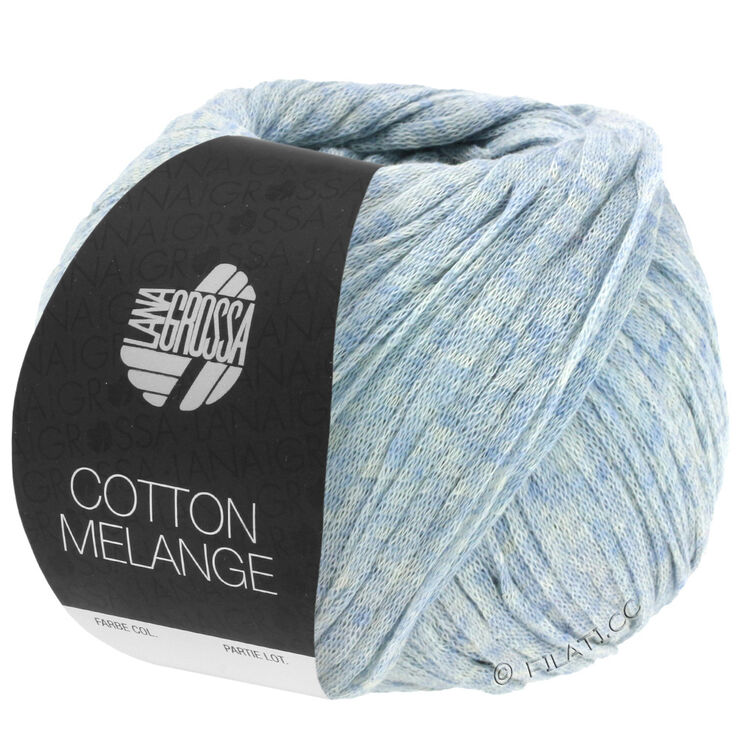 Lana Grossa COTTON MÉLANGE | 01-серо-синий