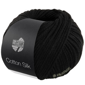 Lana Grossa COTTON SILK | 12-чёрный