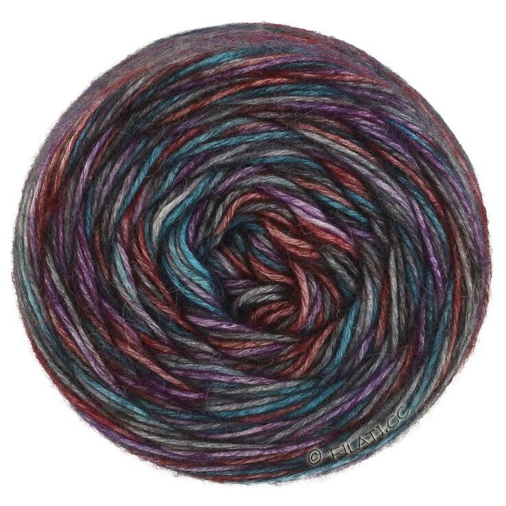 Lana Grossa ECOPUNO Hand-dyed | 51-тёмно-серый/антрацитовый/фиолетовый/терракотовый/петрольный
