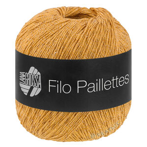 Lana Grossa FILO PAILLETTES | 04-желтково-жёлтый
