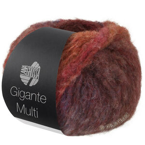 Lana Grossa GIGANTE MULTI | 103-винно-красный/красно-коричневый/серо-красный/баклажановый/хаки/серо-коричневый