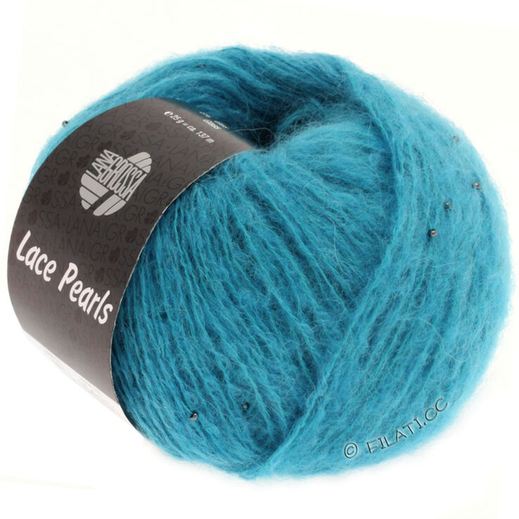 Lana Grossa LACE Pearls | 001-бирюзово-синий