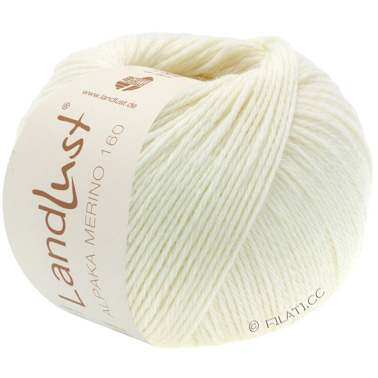 Lana Grossa LANDLUST Alpaka Merino 160 | 401-сурово-белый