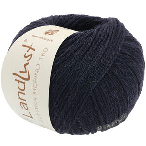 Lana Grossa LANDLUST Alpaka Merino 160 | 412-чёрно-синий