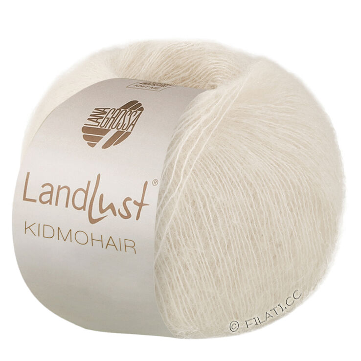 Lana Grossa LANDLUST KIDMOHAIR | 01-натуральная шерсть