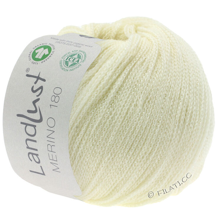 Lana Grossa LANDLUST MERINO 180 (GOTS & ICEA) | 201-сурово-белый