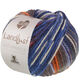 Lana Grossa LANDLUST Naturwolle Print | 102-синий/оранжевый узорчатая