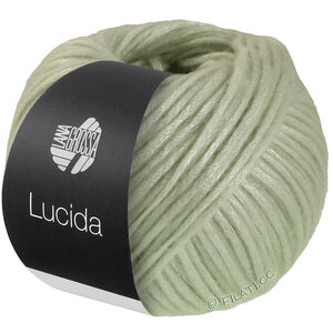 Lana Grossa LUCIDA | 19-бело-зелёный