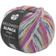 Lana Grossa MEILENWEIT 6-FACH 150g Alpaca Print | 1109-фуксия/пурпурный/фиолетовый/шафраново-жёлтый/белый/серо-синий/джинс