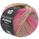Lana Grossa MEILENWEIT 6-FACH 150g Alpaca Print | 1201-ярко-розовый/розовый/баклажановый/бежевый/горчичный/тёмно-коричневый