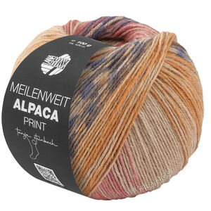 Lana Grossa MEILENWEIT 6-FACH 150g Alpaca Print | 1204-охристо-жёлтый/кэмел/бежевый/малиновый/серый