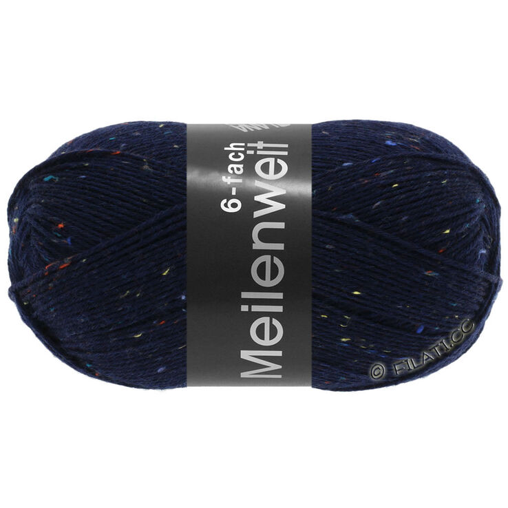 Lana Grossa MEILENWEIT 6-FACH 150g Mouliné/Tweed | 8816-тёмно-синий меланжевый