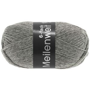 Lana Grossa MEILENWEIT 6-FACH 150g | 8961-серый меланжевый