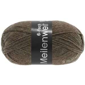 Lana Grossa MEILENWEIT 6-FACH 150g | 9103-тёмно-коричневый