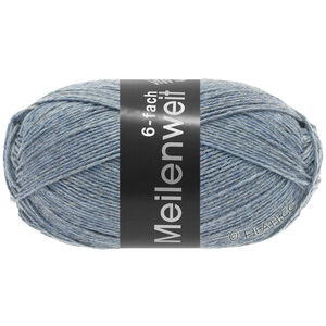 Lana Grossa MEILENWEIT 6-FACH 150g | 9226-серо-синий меланжевый