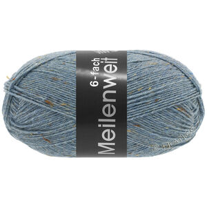 Lana Grossa MEILENWEIT 6-FACH 150g Mouliné/Tweed | 9227-джинсовый меланжевый