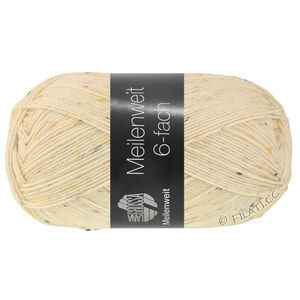 Lana Grossa MEILENWEIT 6-FACH 150g | 9862-цвет экрю меланжевый
