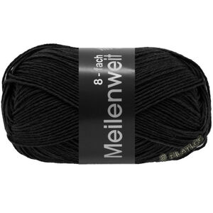 Lana Grossa MEILENWEIT 8-FACH 150g | 9558-чёрный