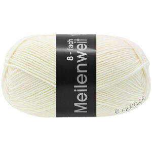 Lana Grossa MEILENWEIT 8-FACH 150g | 9560-сурово-белый