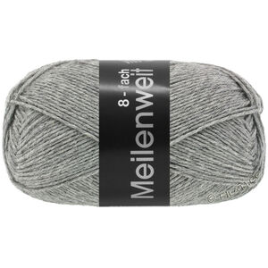 Lana Grossa MEILENWEIT 8-FACH 150g | 9615-серый меланжевый