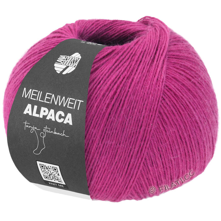 Lana Grossa MEILENWEIT 100g Alpaca | 2002-ярко-розовый