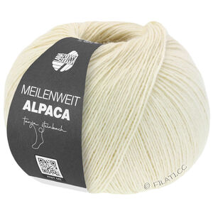 Lana Grossa MEILENWEIT 100g Alpaca | 2008-сурово-белый