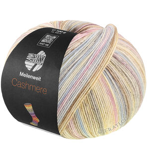 Lana Grossa MEILENWEIT 100g Cashmere Inverno | 126-голубой/сиреневый/цвет экрю/светло-серый/ванильный/серый/серо-коричневый