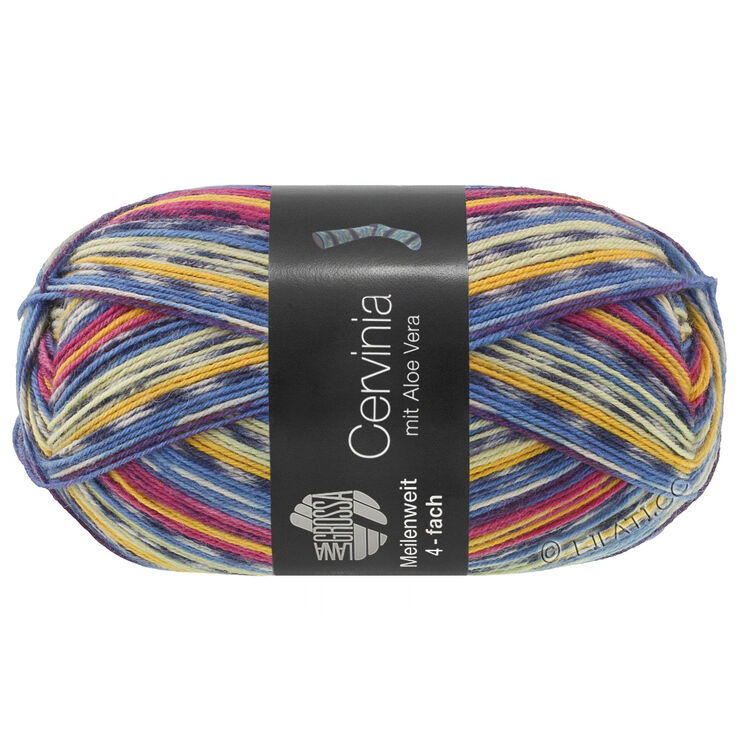 Lana Grossa MEILENWEIT 100g Cervinia | 1701-чернильный/небесно-голубой/цвет экрю/баклажановый/красная ягода/бургунд/жёлтый/джинс/лайм