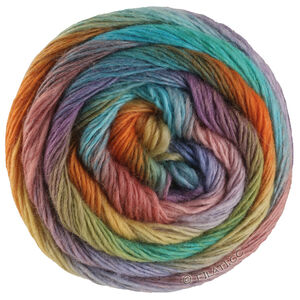 Lana Grossa MEILENWEIT 100g Color Mix Multi | 8020-оливковый/петрольный/сине-лиловый/красно-лиловый/фисташковый/нефрит/бирюзовый/слива/кирпично-красный/жёлтый/оранжевый