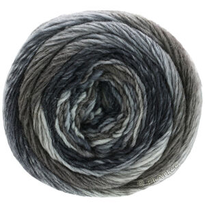 Lana Grossa MEILENWEIT 100g Color Mix Soft | 8056-светло-серый/средне-серый/тёмно-серый/антрацитовый
