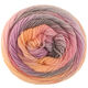 Lana Grossa MEILENWEIT 100g Color Mix Soft | 8069-светло-серый/розовый/лососевый/гвоздично-розовый/розовый кварц/светло-оранжевый/серый/мальва