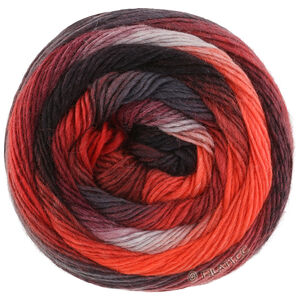 Lana Grossa MEILENWEIT 100g Color Mix Soft | 8070-коричнево-красный/серо-коричневый/светло-красный/тёмно-красный/винно-красный/чёрно-красный