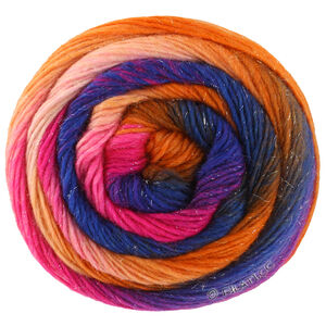 Lana Grossa MEILENWEIT 100g Merino Color Mix Sparks | 7619-лососевый/тёмно-синий/королевский/бирюзовый/красно-фиолетовый/фуксия
