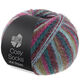Lana Grossa MEILENWEIT 100g Cosy Socks Multi Stripes | 158-петрольный/темная фуксия/оливковый/мятно-бирюзовый/тёмно-красный