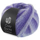 Lana Grossa MEILENWEIT 100g Cosy Socks Soft Stripes | 101-сине-фиолетовый/фиалково-синий/мягко лиловый/белый