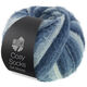 Lana Grossa MEILENWEIT 100g Cosy Socks Soft Stripes | 106-чёрно-синий/серо-синий/дымчато-синий/бело-синий