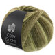 Lana Grossa MEILENWEIT 100g Cosy Socks Soft Stripes | 107-светло-зелёный/резедово-зелёный/серо-зелёный/мшисто-зелёный