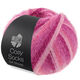 Lana Grossa MEILENWEIT 100g Cosy Socks Soft Stripes | 108-розовый/пыльно-розовый/лососевый/вересково-красный