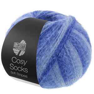 Lana Grossa MEILENWEIT 100g Cosy Socks Soft Stripes | 109-голубой/небесно-голубой/синий/морской синий