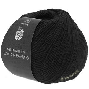 Lana Grossa MEILENWEIT 100g Cotton Bamboo | 16-чёрный