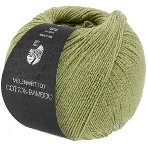 Lana Grossa MEILENWEIT 100g Cotton Bamboo | 39-липово-зелёный