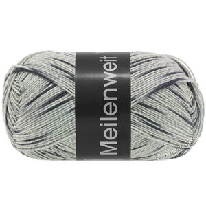 Lana Grossa MEILENWEIT 100g Black Denim Mix | 4657-светло-серый/средне-серый/антрацитовый