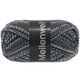 Lana Grossa MEILENWEIT 100g Black Denim Mix | 4658-чёрный/цвет экрю/сине-серый/серо-коричневый/тёмно сине-зеленый/антрацитовый