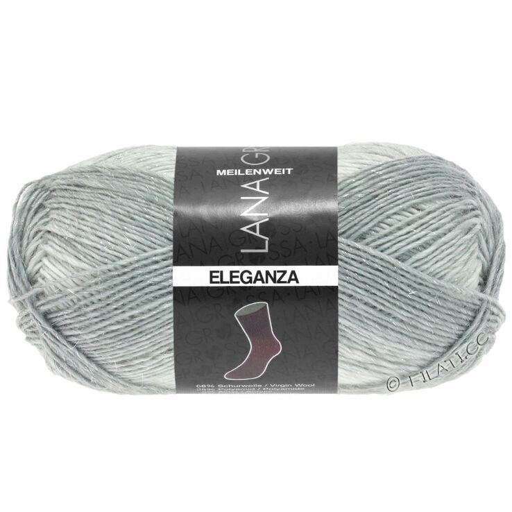 Lana Grossa MEILENWEIT 50g Eleganza | 6701-серебристо-серый/светло-серый