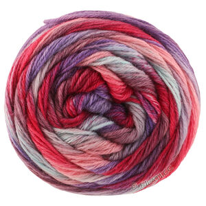 Lana Grossa MEILENWEIT 100g Fontana | 5454-фуксия/мята/серо-коричневый/лилово-синий/розовый/мальва