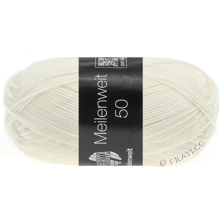 Lana Grossa MEILENWEIT 50g | 1101-белый