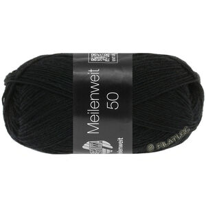 Lana Grossa MEILENWEIT 50g | 1106-чёрный